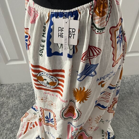 Ladies Strapless tie-back Maxi Dress by Paper Heart - size S - Picture 3 of 6